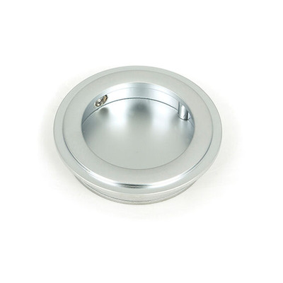 From The Anvil Art Deco Round Pull (60mm OR 75mm Diameter), Satin Chrome - 50644 SATIN CHROME - 75mm Diameter