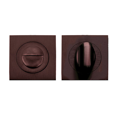 Zoo Hardware Stanza Square Bathroom Turn & Release, Etna Bronze - ZPZSQ004-ETB (Sold in Singles)  ETNA BRONZE
