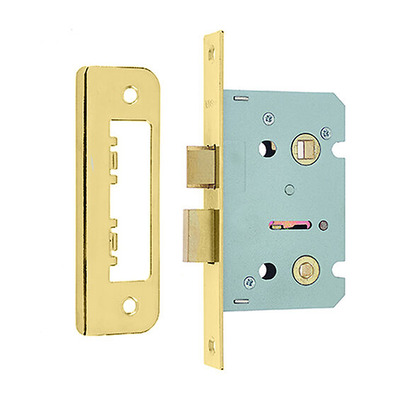 Frelan Hardware Contract Bathroom Lock (65mm OR 76mm), Electro Brass - JL450EB 76mm (3 INCH) - ELECTRO BRASS