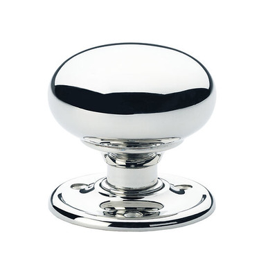 Alexander & Wilks Kershaw Rim/Mortice Door Knobs, Polished Chrome - AW300-PC (sold in pairs) POLISHED CHROME - 51mm