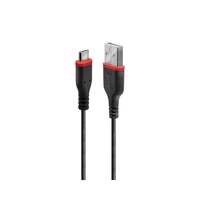 Image of Lindy 3m Reinforced USB Type A to Micro-B Charge & Sync Cable, 3A