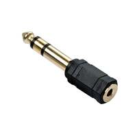 Image of Lindy 3.5mm Stereo Jack Female to 6.3mm Stereo Jack Male Adapter