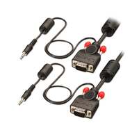 Image of Lindy 1m Premium VGA & Audio Cable, black