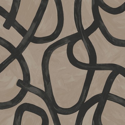 Linear Swirl Wallpaper Taupe Holden 13460
