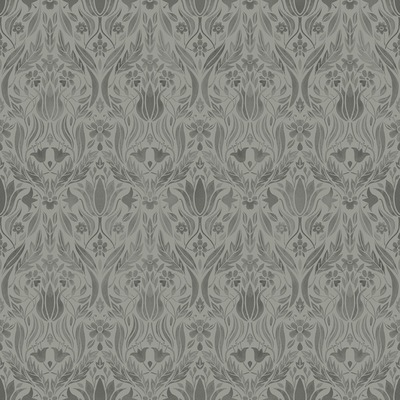 Blomstermala Floral Collage Wallpaper Grey Galerie 51018
