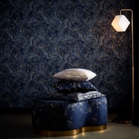 Lusso Lavico Wallpaper Midnight Clarke and Clarke W0168/03