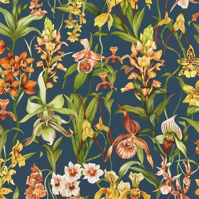 Harlequin Kalina Wallpaper Midnight / Baked Terracotta / Nectar HC4W113010
