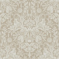 Harlen Woodland Damask Wallpaper Beige Holden 13559