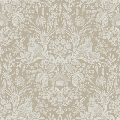 Harlen Woodland Damask Wallpaper Beige Holden 13559
