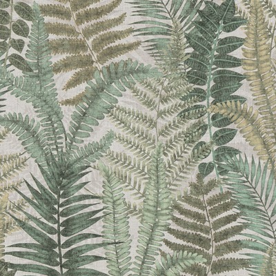 Famous Garden Fern Leaves Vinyl Wallpaper Beige/Brown/Cream/Green AS Creation 39347-4
