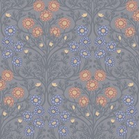 Ekbacka Bellis Floral Wallpaper Grey Galerie 14020