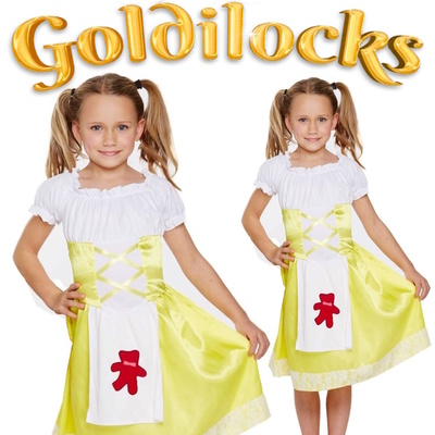 Goldilocks & 3 Bears Fancy Dress Costume Fits Age 10-12 Yrs