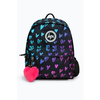 Image of Hype Unisex Scribble Heart Pink Crest Backpack