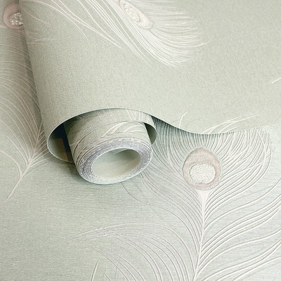 Pavona Heavyweight Vinyl Wallpaper Sage Holden Opus 36240
