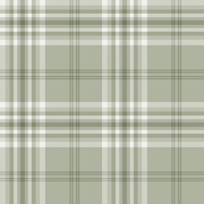 Catherine Lansfield Kelso Check Wallpaper Sage Green Muriva 165526
