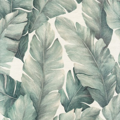 Kew Tropical Leaf Textured Vinyl Wallpaper Green Limetree LT7713
