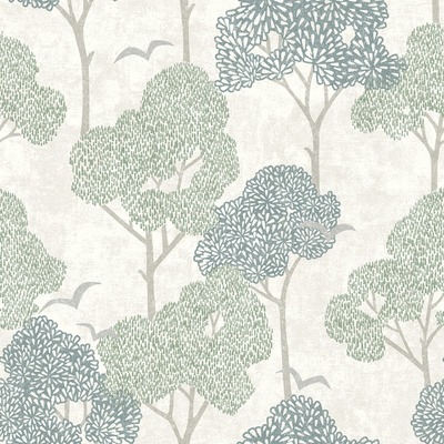 Lykke Tree Wallpaper Green Fine Decor FD26542
