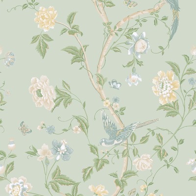 Laura Ashley Summer Palace Wallpaper Eau de Nil 121407
