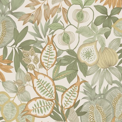 Exotic Fruit Wallpaper Green/Cream Holden 13850
