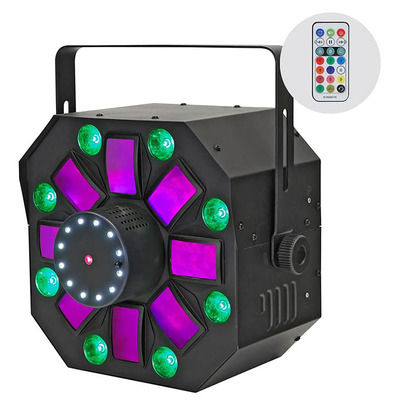 Hornet 4in1 Effect Light and Laser with IR Remote Control and Wireless DMX