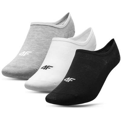 4F Womens Socks - White/Gray/Black
