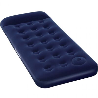 Bestway Velor Mattress With Pump 185X76X28Cm - Navy Blue
