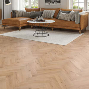 Lusso Verona Invisible Smooth Oiled Rustic Herringbone Solid Oak Flooring