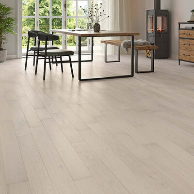 Lusso Carrara Snow Engineered Oak – Lusso