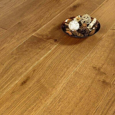 Lusso Uniqo Golden Brushed & Lacquered Engineered Oak Flooring – Lusso