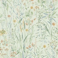Free Flower Textured Vinyl Wallpaper Sage Green Grandeco A74503