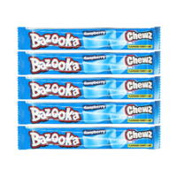 Bazooka Blue Raspberry Chew Bars 14g x 5 Pack