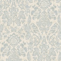 Hawthorn Meadow Textured Blown Vinyl Wallpaper Blue Holden 76000