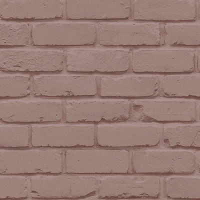 Painted Brick Wallpaper Pink Fine Decor FD43601
