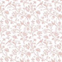 Laura Ashley Shepherd’s Purse Wallpaper Dark Blush 130108
