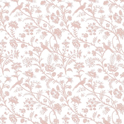 Laura Ashley Shepherd's Purse Wallpaper Dark Blush 130108
