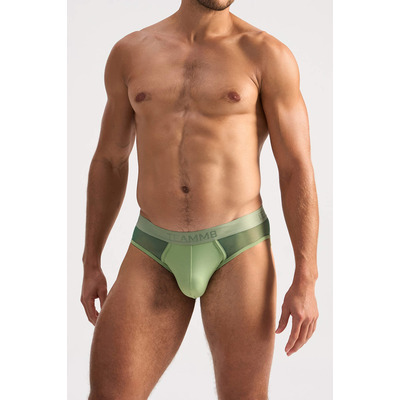 TEAMM8 Score Sheer Sage Slim Brief