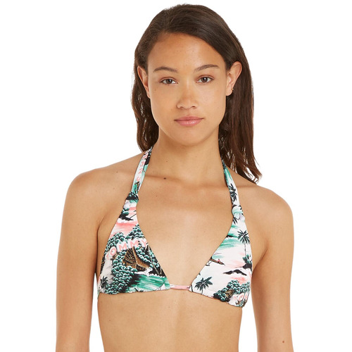 Tommy Hilfiger TJ Heritage Triangle Bikini Top - Hawaiian Tickled Pink