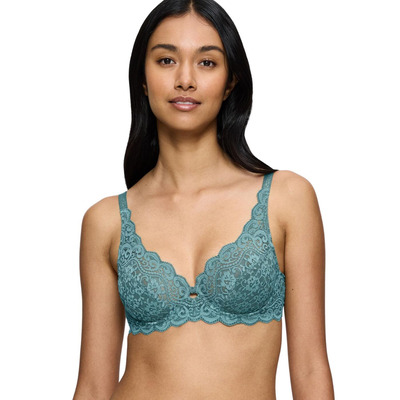 Triumph Amourette Underwired Bra - Quiet Turquoise - 40DD
