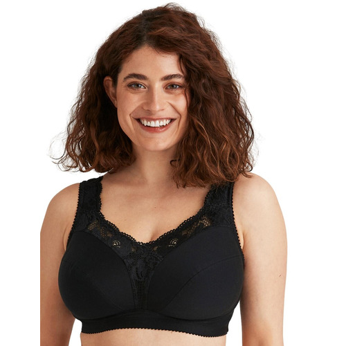 Miss Mary Of Sweden Sense Non Wired Bra - Black