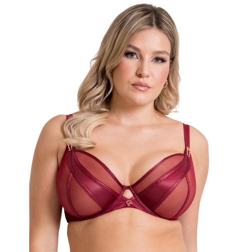 Scantilly by Curvy Kate Suspense Plunge Bra - Sangria