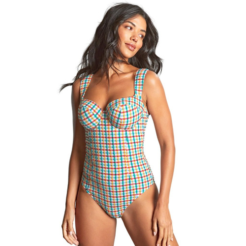 Panache Monica Balcony Swimsuit - Seersucker Multi