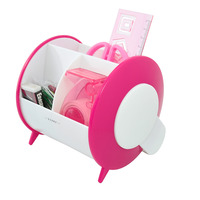 EXERZ Desk Organiser/Pen Holder/Desk Tidy incl. Stationery Accessories (Pink)