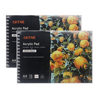 ARTME A4 Acrylic Pad 12 Sheets 400gsm – 2pk