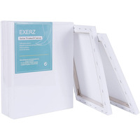 Exerz 24x30cm Stretched Canvas 5pk – 1.7cm/ 280GSM 100% Cotton
