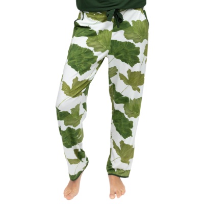 Cyberjammies Olive Leaf Printed Jersey Pyjama Bottoms - Olive Green Mix - 2XL - 18