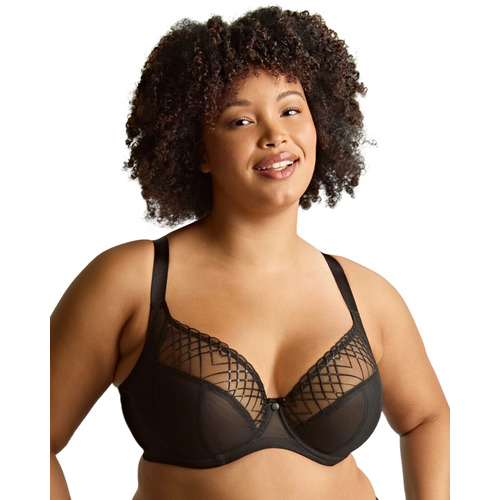 Sculptresse Ella Plunge Bra - Black Sequin