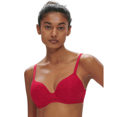 Simone Perele Comete Spacer Plunge Bra - Ruby Pink