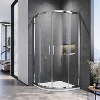 ELEGANT 900×900 Quadrant 6mm Tempered Glass Shower Enclosures