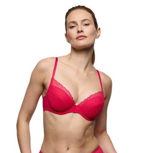 Marie Jo Azelie Push-Up Removable Pads Bra - Raspberry