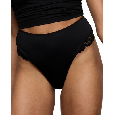 Marie Jo Soft Studio High Waisted Thong - Black